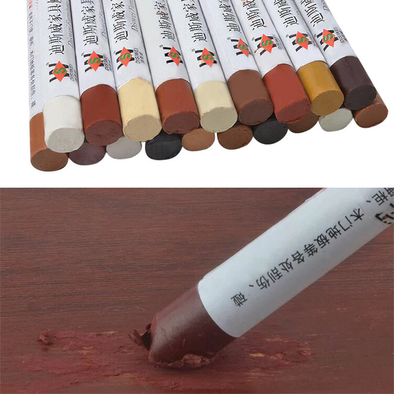 Wood Filler Stick - 1PC Kolorowa naprawa mebli Kredka woskowa
