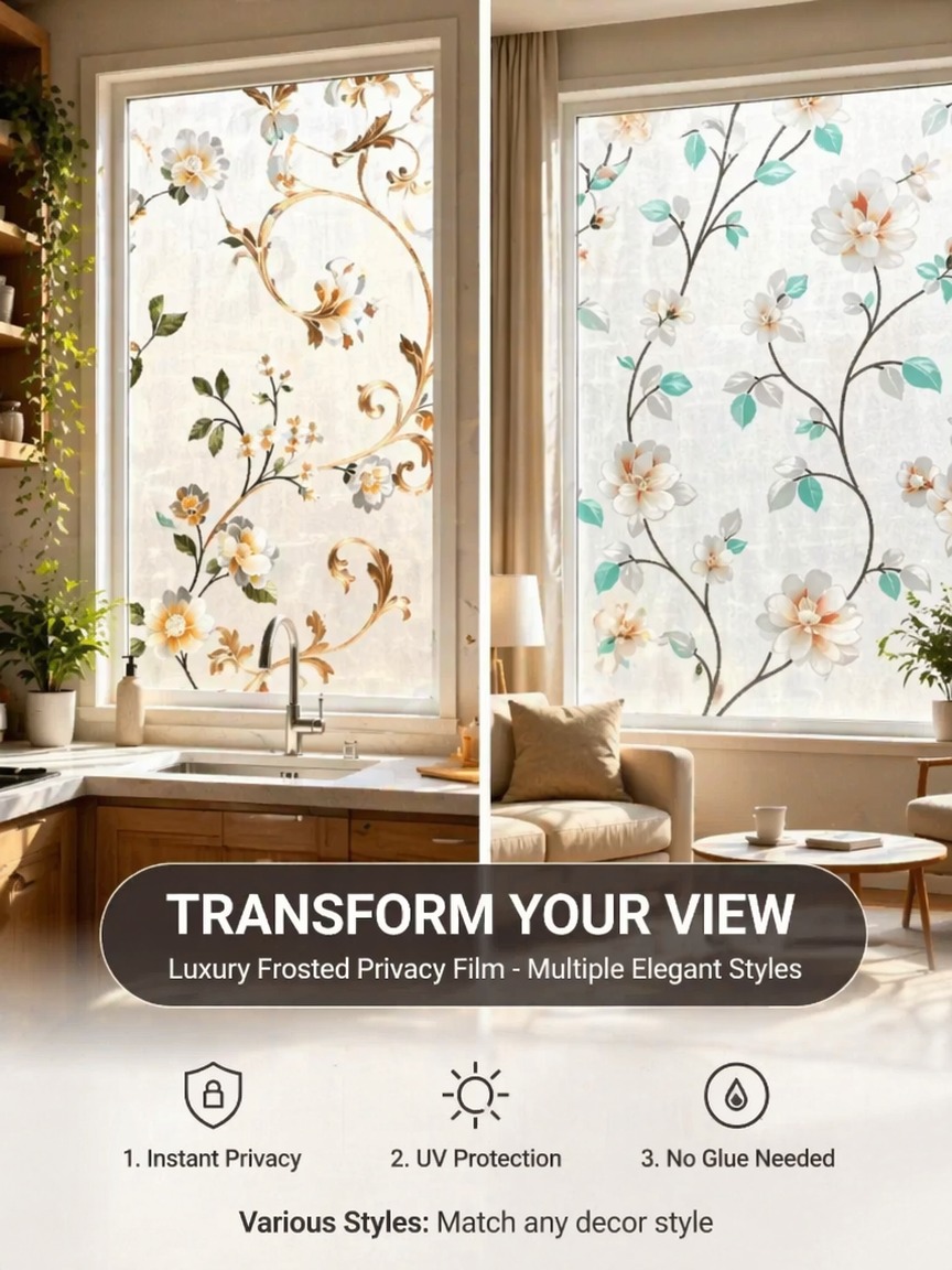 Folia okienna z wzorem haftu,  – Window Insulation Film recenzja i cena